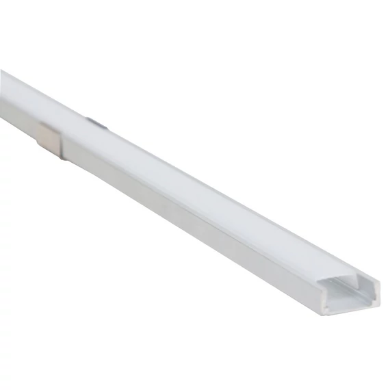 Tracon LED szalag alu profil külső rögzítéshez, sík búra, 1m