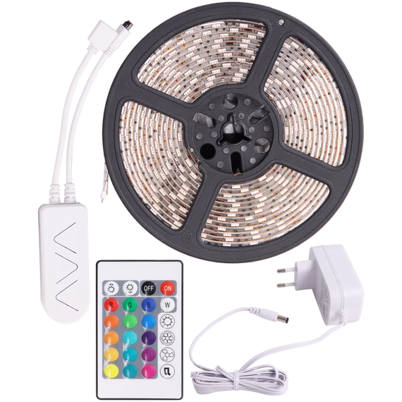 Tracon színes LED szalag készlet, kültéri, 72W, 5m