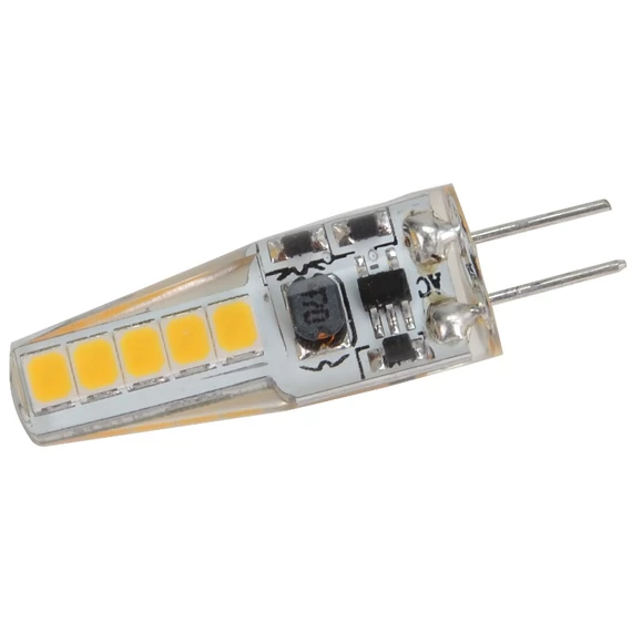 Tracon LED izzó szilikon házzal, G4, 12V, 2W, 4000K
