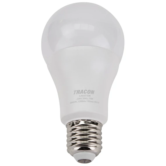 Tracon LED izzó Samsung chippel, A65, E27, 15W, 4000K