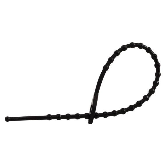 Tracon gyöngyös nyitható kábelkötegelő, 150x2mm, fekete