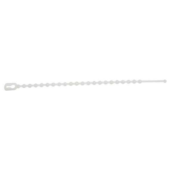 Tracon gyöngyös nyitható kábelkötegelő, 100x1.2mm, natúr