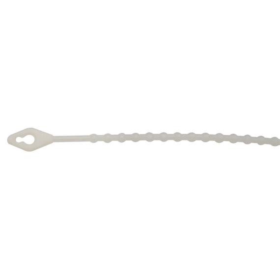 Tracon gyöngyös nyitható kábelkötegelő, 180x2.0mm, natúr