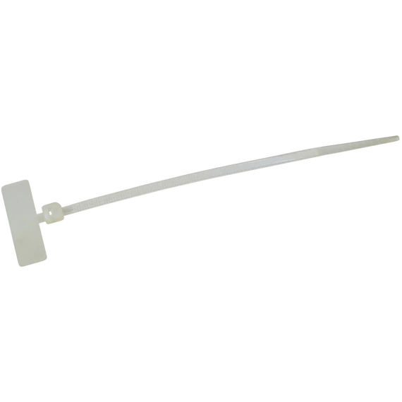 Tracon jelzőcímkés kábelkötegelő, 110x2.5mm, natúr