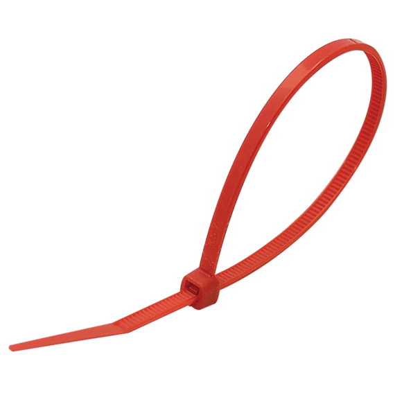 Tracon normál kábelkötegelő, 3.6x140mm, piros