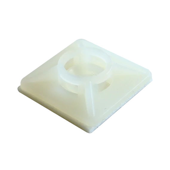 Tracon öntapadós 4oldalt fűzhető kötegelő talp, natúr, 20x20mm