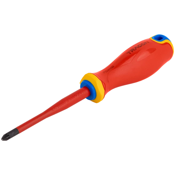 Tracon csavarhúzó, Pozidriv, 1000V, PZ0x60mm