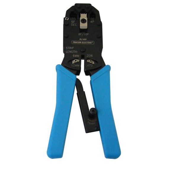Tracon RJ468 vágó-csupaszító- és présszerszám, 220mm