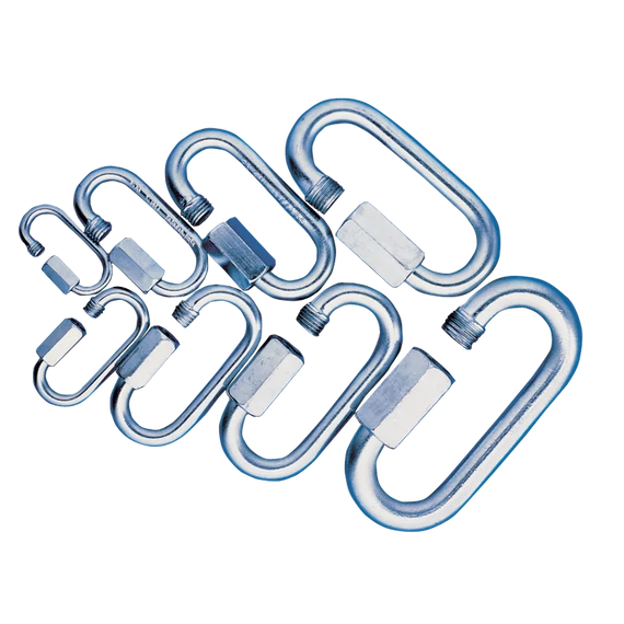 Tracon karabiner, csavaros, acél, 850N, 4mm