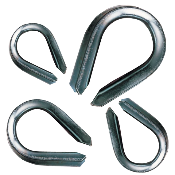 Tracon kötélszív kötél-és sodronyvégződések kialakítására, acél, 1-3mm