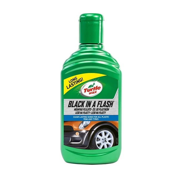 Turtle Wax Black in a Flash külső műanyag ápoló gél, 300ml 