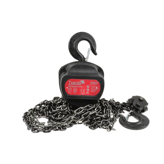 Tvardy T00002 láncos csörlő, 2T, 3m