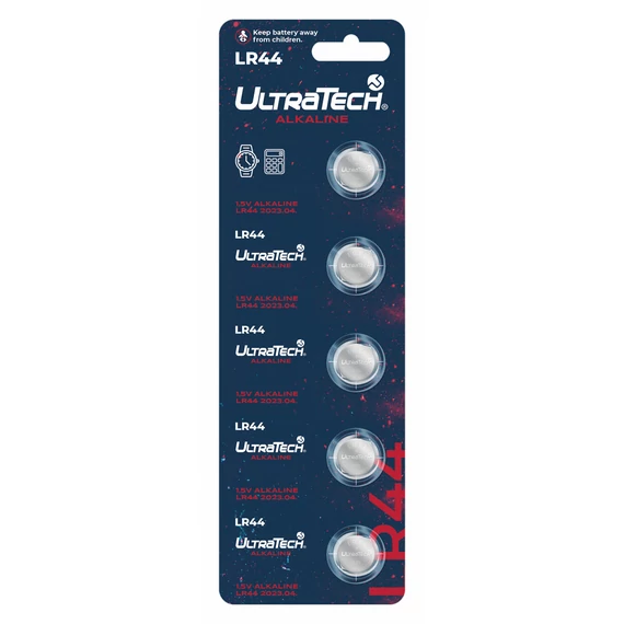 UltraTech LR44 elem, 1.5V, 5db