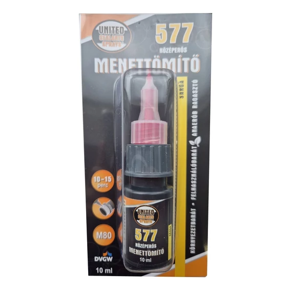 United Sealants menettömítő 577, sárga, 10ml