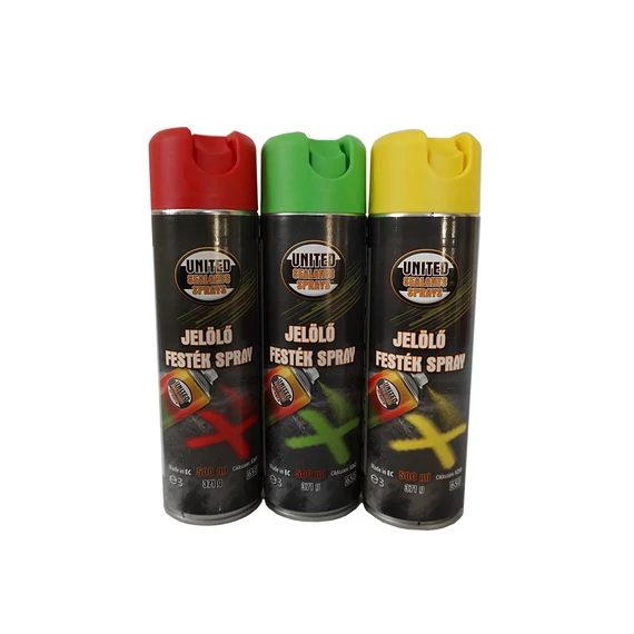 United Sealants Jelölő festék spray 500ml, piros