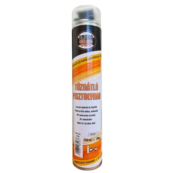 United Sealants Sprays sealants tűzgátló pisztolyhab, 750ml