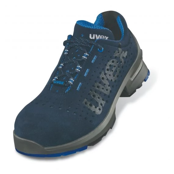 Uvex S1 SRC perforált munkavédelmi félcipő, kék, 44