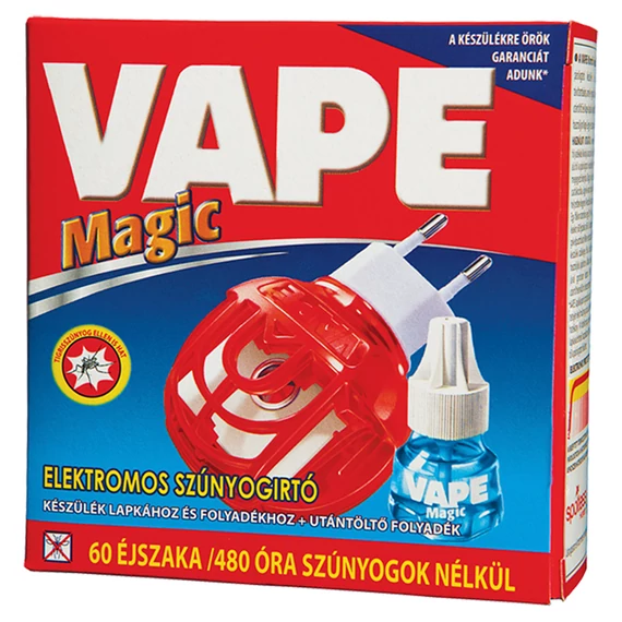 Vape szúnyogírtó készülék, folyadékos és lapkás + Magic folyadék 36ml