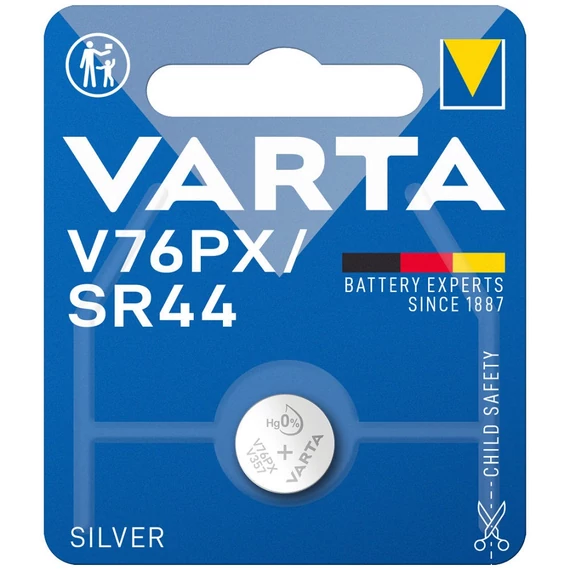 Varta V76PX ezüst gombelem, 1db
