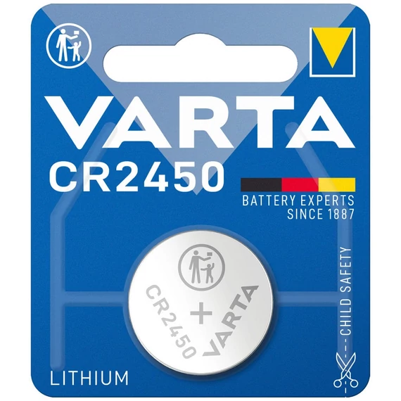 Varta CR2450 lítium gombelem, 1db
