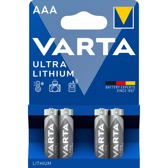 Varta Lithium Professional LR03 elem, AAA, 1.5V, 4db