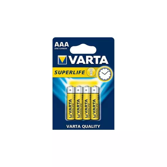 Varta Superlife R03 elem, AAA, 1.5V, 4db