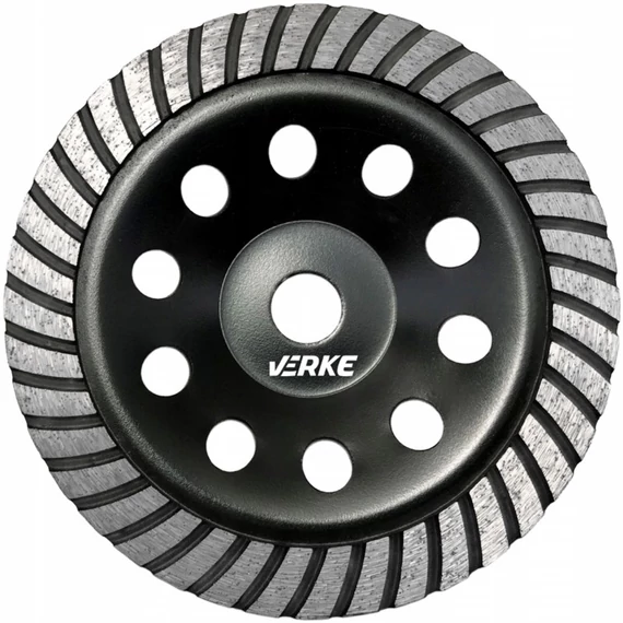 Verke V44219 betoncsiszoló gyémánttárcsa, turbo, 180mm