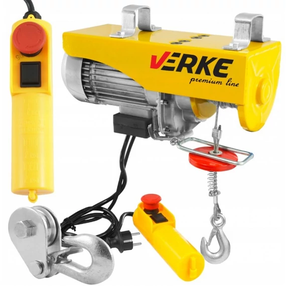 Verke V06051 elektromos csörlő 1050W, 300-600kg, 6-12m