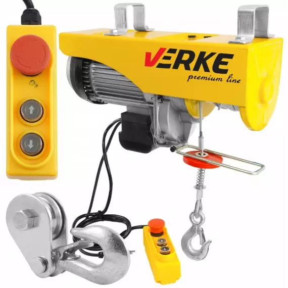 Verke Premium Line elektromos csörlő 1600W, 500-1000kg,  6-12m