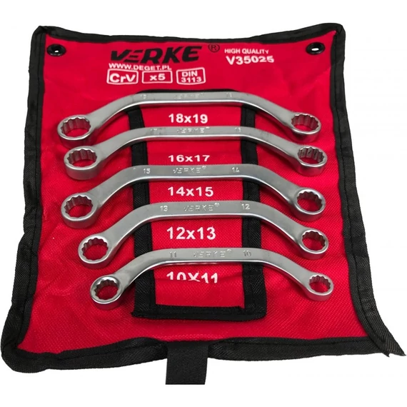 Verke V35025 5 részes öníndító kulcs készlet 10-19mm