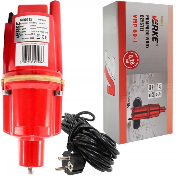 Verke merülő búvárszivattyú, 0.28kW, 3/4&quot;, 1-5m