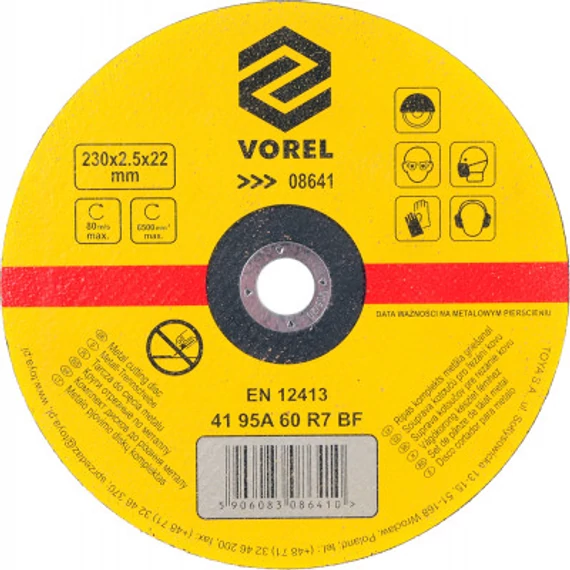 Vorel Vágókorong fémhez flexre 115x1.0x22mm
