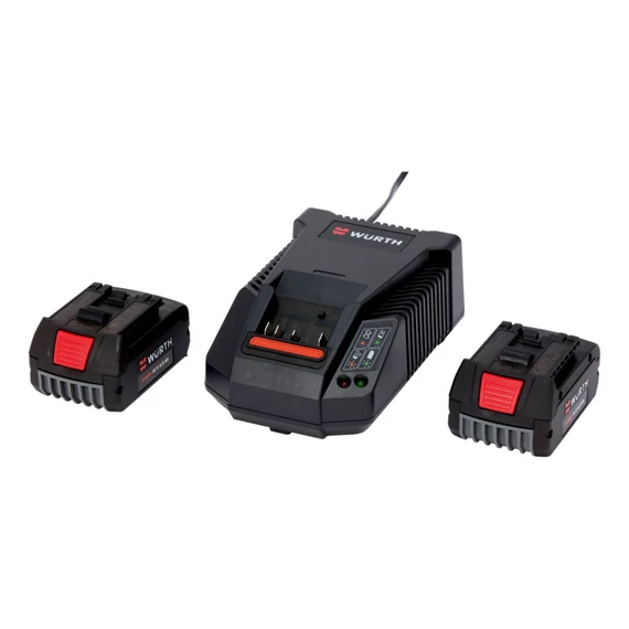 Würth LI-CV 18 V akkumulátor és töltő, 18V, 2x2.0Ah, 2A