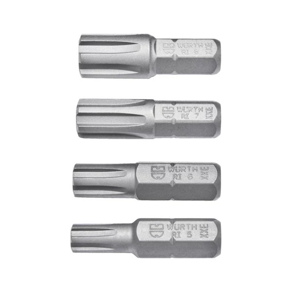 Würth bitkészlet, Ribe, M5-8, 4 részes