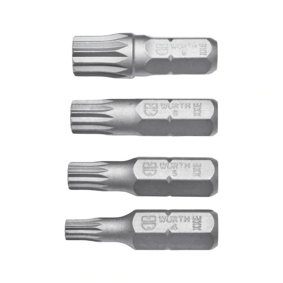 Würth bitkészlet, XZN hármas négyszög, 4 részes