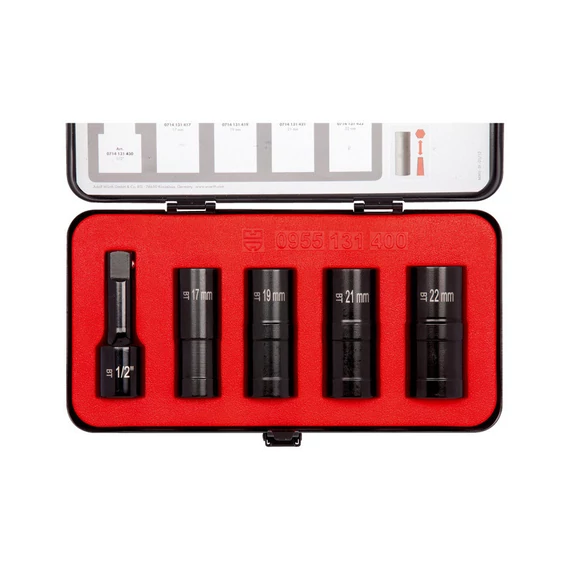 Würth kettős spiráldugókulcs készlet, 1/2&quot;, 5 részes