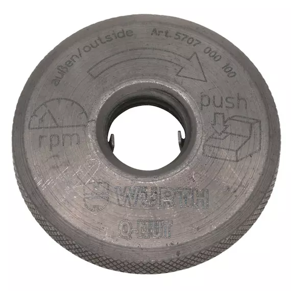 Würth Q-Nut gyorsfeszítőanya EWS sarokcsiszolókhoz, 150mm