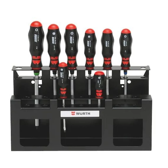 Würth csavarhúzó készlet, kulcsadapter, állványban, 8db