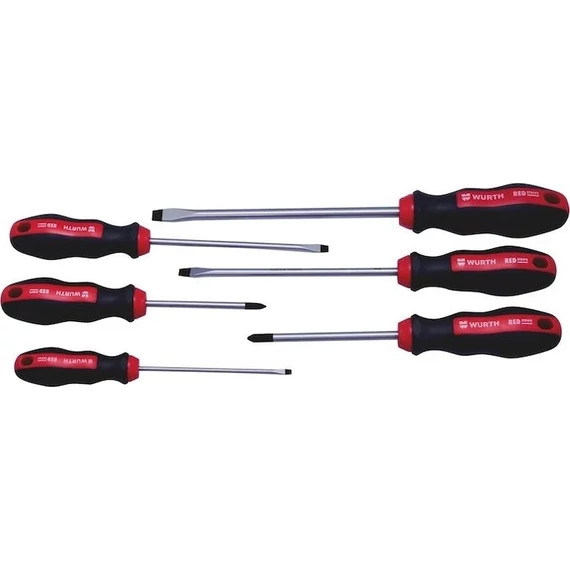 Würth csavarhúzó készlet, slicc+PH, 6db-os