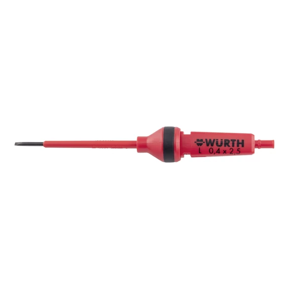 Würth tartalék szár egyenes hornyú, csavarhúzóhoz, VDE, 72x150mm