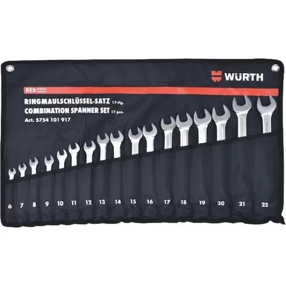 Würth csillag-villáskulcs készlet, SW6-22mm, 17db