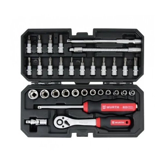 Würth dugókulcs készlet, 1/4&quot;, 42db