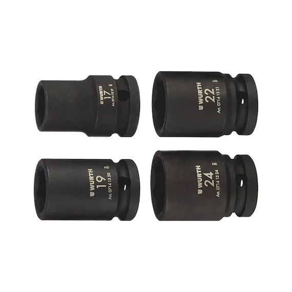 Würth gépi dugókulcs készlet 1/2&quot; 4 részes