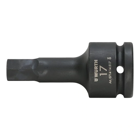 Würth gépi dugókulcs belső hatszög, hosszú 3/4&quot; 17mm 