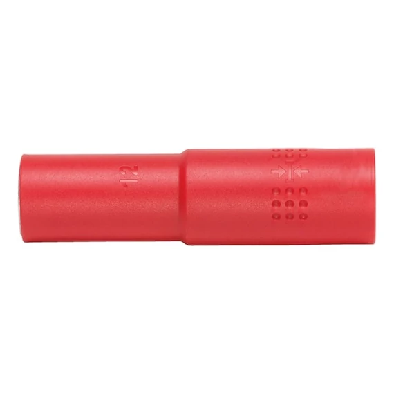 Würth VDE dugókulcs hatlapú, hosszú 3/8&quot; 12mm