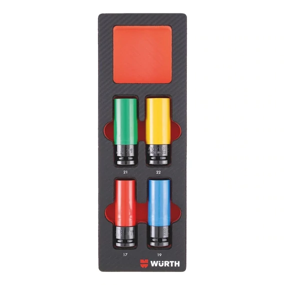 Würth 1/2&quot; gépi dugókulcs készlet, alufelnihez 4 részes