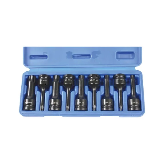 Würth ütvecsavarozó bitkészlet TX, 1/2&quot; T20-T70, 9 részes