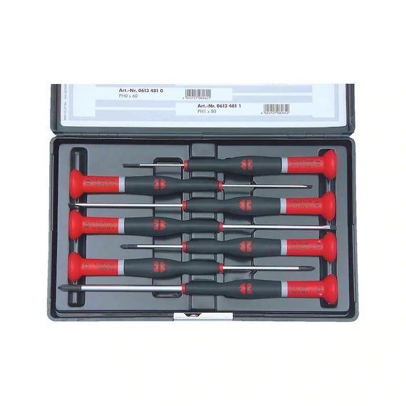 Würth BlackPoint műszerész csavarhúzó készlet, sliccelt/PH, 7db