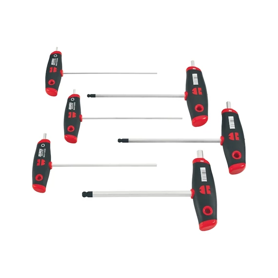 Würth T-nyelű imbuszkulcs készlet, 6 részes