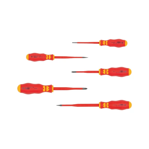 Würth VDE csavarhúzókészlet, lapos fejű/PH extra keskeny, 5db